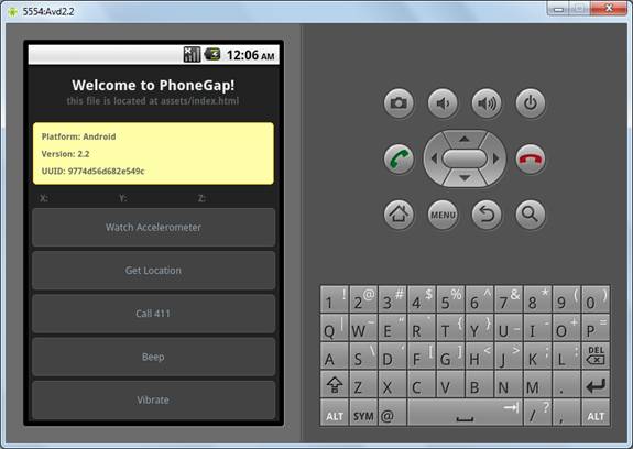 PhoneGap 手机应用开发平台 v3.2.0