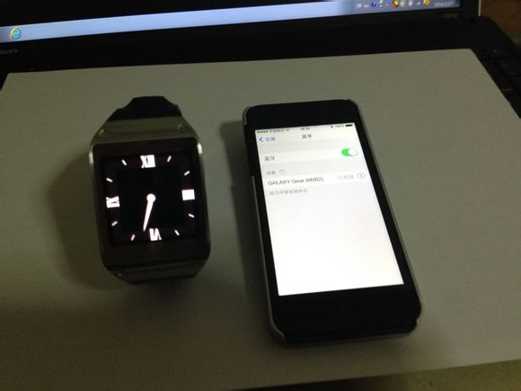 gear与iphone5成功连接适配