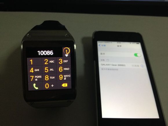 gear与iphone5成功连接适配