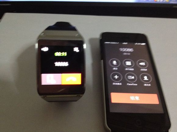 gear与iphone5成功连接适配