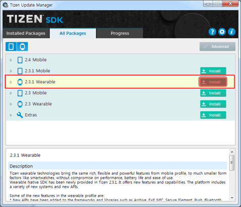 Tizen 2.4 SDK